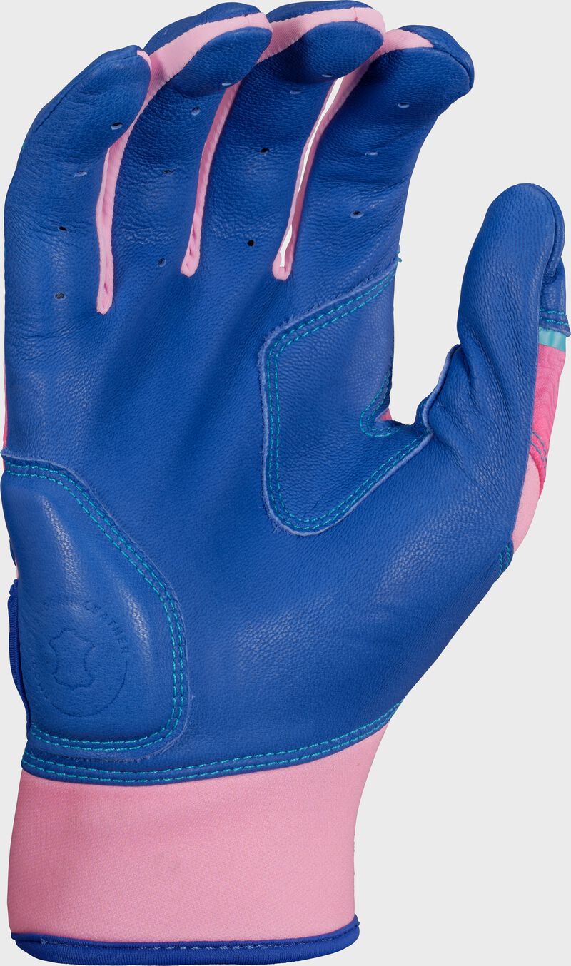 Rawlings Workhorse Royal/Pink Adult Fun Burst Batting Gloves