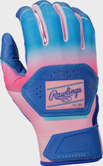 Rawlings Workhorse Royal/Pink Youth Fun Burst Batting Gloves