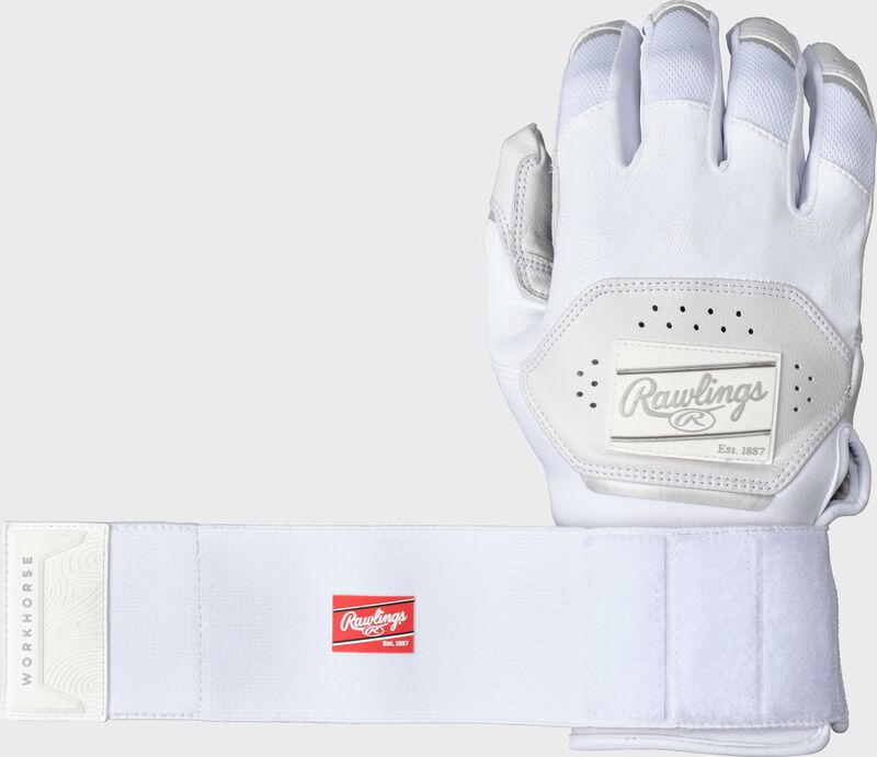 Rawlings Workhorse Compression Strap Batting Gloves, Adult & Youth Sizes
