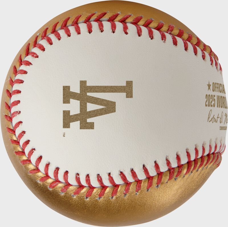 MLB 2025 Gold World Series Dueling Baseball, 1 Ball